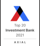 2021 Axial Top 20 Investment Banks Logo