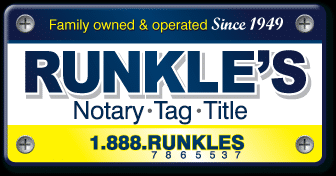 Runkle's Notary Tag Title sold to private equity group in a closed M&A deal.