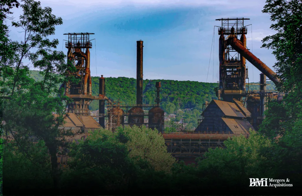 Bethlehem Steel landmark in the Lehigh Valley representing BMI Mergers & Acquisitions’ sponsorship of LVEDC’s Fall Signature Event.